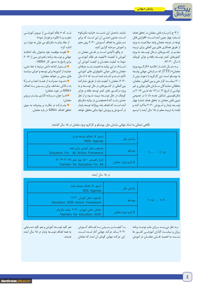 پیک بین الملل 4