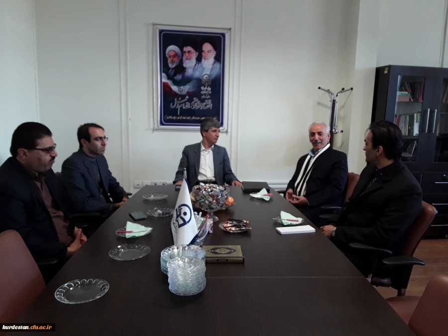 حضور نماینده شهرستانهای قروه و دهگلان در دانشگاه فرهنگیان