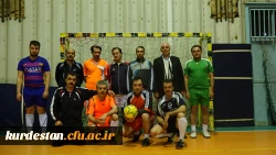 بازدید دکتر معرفی از  روند تمرینات تیم فوتسال  دانشگاه 3