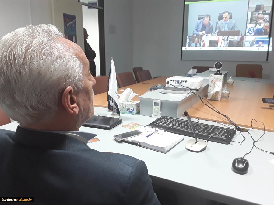 ویدیو کنفرانس با وزیر محترم