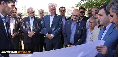 مراسم کلنگ زنی مجتمع مسکونی دانشگاه فرهنگیان کردستان  با حضور استاندار