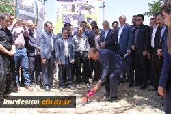 مراسم کلنگ زنی مجتمع مسکونی دانشگاه فرهنگیان کردستان  با حضور استاندار 4