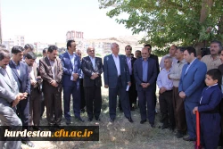 مراسم کلنگ زنی مجتمع مسکونی دانشگاه فرهنگیان کردستان  با حضور استاندار 5