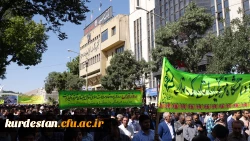 گزارش تصویری:

حضور دانشجویان، اساتید و کارکنان دانشگاه فرهنگیان در راهپیمایی روز قدس 6