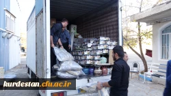 ارسال محموله کمک های دانشگاه فرهنگیان کردستان به زلزله زدگان  استان کرمانشاه 6