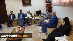 دیدار دکتر معروفی و مسئولین دانشگاه فرهنگیان کردستان با نماینده ولی فقیه در استان 5
