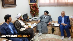 دیدار دکتر معروفی و مسئولین دانشگاه فرهنگیان کردستان با نماینده ولی فقیه در استان 3