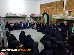 بازدید دکتر معروفی از سراهای دانشجویی پردیس بنت الهدی صدر سنندج 2