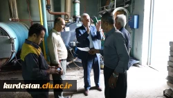 بازدید دکتر معروفی از مراحل نصب تأسیسات سیستم گرمایشی موتورخانه مرکزی پردیس شهید مدرس 5