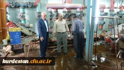 بازدید دکتر معروفی از مراحل نصب تأسیسات سیستم گرمایشی موتورخانه مرکزی پردیس شهید مدرس 4