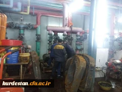 شب گذشته به همت مدیریت استانی و همکاران خدوم دانشگاه سیستم گرمایش پردیس راه اندازی شد 4