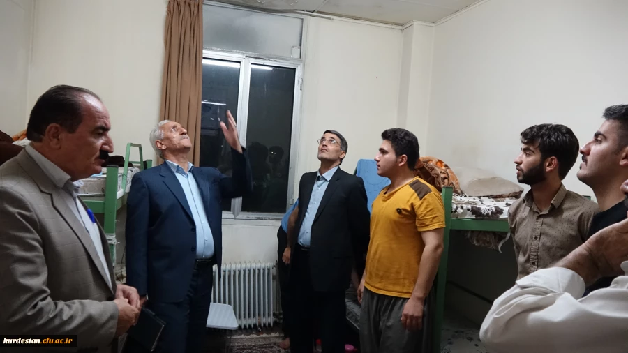 بازدید سر زده دکتر معروفی از سراهای دانشجویی پردیس شهید مدرس 8