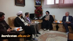 در محل دفتر حضرت آیت الله حسینی شاهرودی انجام شد؛

دیدار دکتر طاهری نیا با نماینده ولی فقیه در استان کردستان 
 4