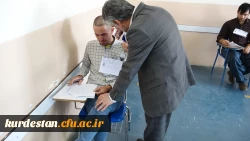 بازدید دکتر سمیعی از روند برگزاری امتحانات پردیس های  دانشگاه فرهنگیان استان کردستان 4