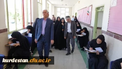 بازدید دکتر سمیعی از روند برگزاری امتحانات پردیس های  دانشگاه فرهنگیان استان کردستان 3