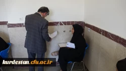 بازدید دکتر سمیعی از روند برگزاری امتحانات پردیس های  دانشگاه فرهنگیان استان کردستان 5