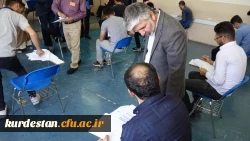 بازدید دکتر سمیعی از روند برگزاری امتحانات پردیس های  دانشگاه فرهنگیان استان کردستان 11