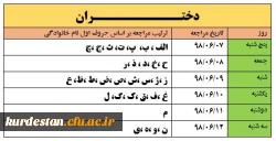 زمانبندی مصاحبه اختصاصی و عمومی داوطلبان ورود به دانشگاه فرهنگیان سال 1398 4