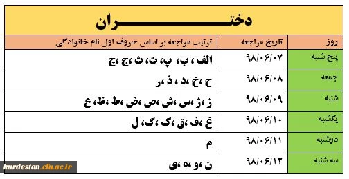 زمانبندی مصاحبه اختصاصی و عمومی داوطلبان ورود به دانشگاه فرهنگیان سال 1398 4