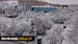 روز برفی دانشگاه فرهنگیان کردستان