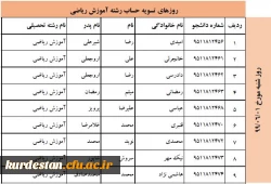 تسویه حساب دانشجو معلمان ورودی 1395 پردیس شهید مدرس  3