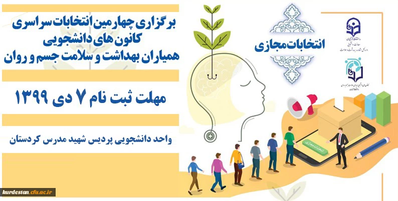 چهارمین دوره انتخابات کانون دانشجویی همیاران بهداشت و سلامت جسم و روان 2