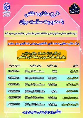 طرح مشاوره تلفنی با محوریت سلامت روان 2