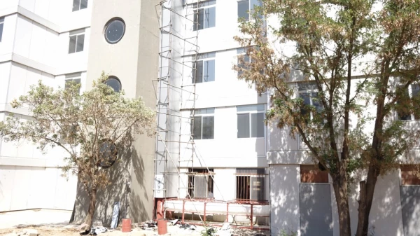 نصب دودکش و جداسازی متورخانه تاسیسات گرمایشی بلوک ها 5