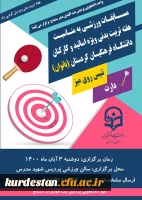 برگزاری مسابقات ورزشی به مناسبت هفته تربیت بدنی ویژه اساتید و کارکنان دانشگاه فرهنگیان کردستان (بانوان) 2