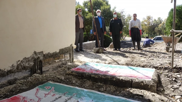 پیشرفت 80 درصدی ساخت المان مزار شهدای گمنام دانشگاه 4