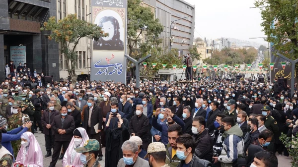 حضور مسئولین دانشگاه فرهنگیان استان کردستان در مراسم تشییع پیکر مطهره شهیده فاطمه اسدی 4