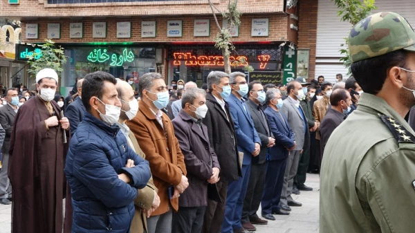 حضور مسئولین دانشگاه فرهنگیان استان کردستان در مراسم تشییع پیکر مطهره شهیده فاطمه اسدی 7