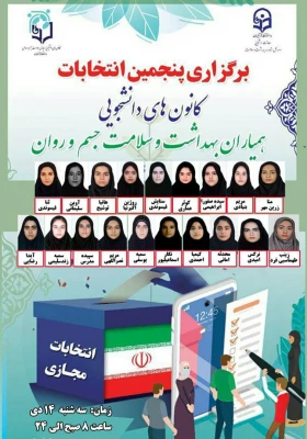 معرفی کاندیداهای انتخابات پنجمین دوره کانون همیاران سلامت سال ۱۴۰۰ 2