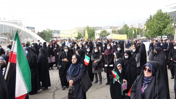 حماسه حضور انقلابی دانشگاه فرهنگیان کردستان در راهپیمایی روز جهانی قدس
 4