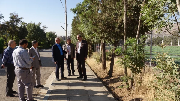 بازدید مدیرکل نوسازی مدارس استان  از پروژه های عمرانی دانشگاه فرهنگیان کردستان 3