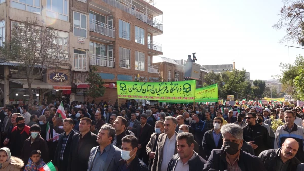حماسه حضور انقلابی جامعه دانشگاه فرهنگیان کردستان در راهپیمایی روز ملی مبارزه با استکبار جهانی 11