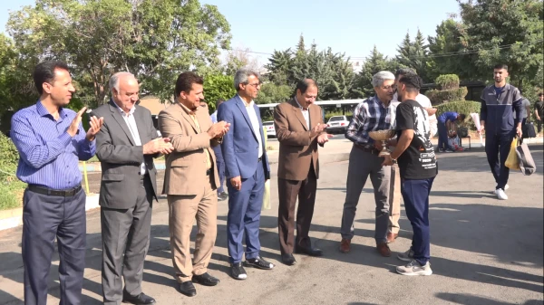 مراسم استقبال از دانشجویان مقام آور ورزشی دانشگاه فرهنگیان استان کردستان 6