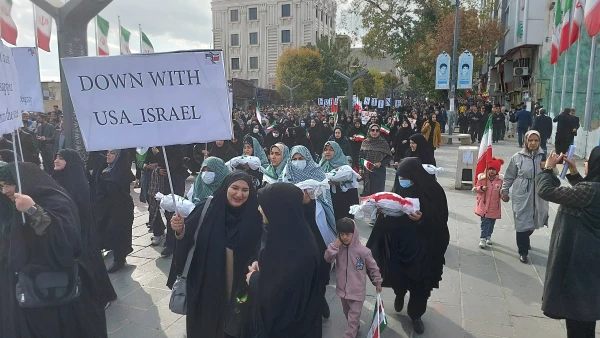 حماسه حضور انقلابی جامعه دانشگاه فرهنگیان کردستان در راهپیمایی سراسری حمایت از مردم غزه 9