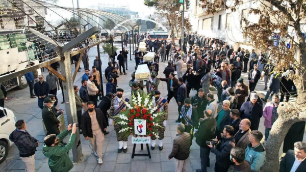 تشییع پیکر مطهر 4 شهید گمنام در سنندج 5