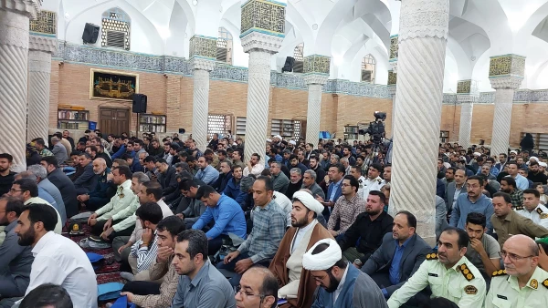 مراسم بزرگداشت شهیدان راه خدمت در مسجد جامع سنندج 5