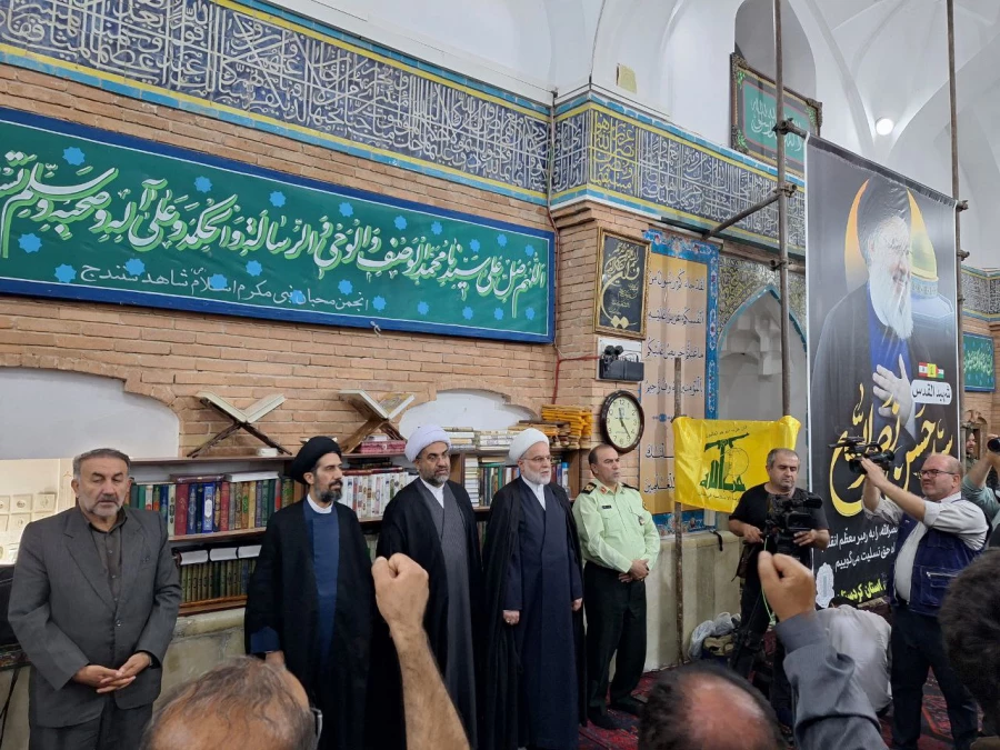 مراسم بزرگداشت شهیدان مقاومت در مسجد دارالاحسان شهر سنندج  4