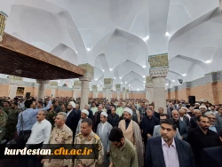 مراسم بزرگداشت شهیدان مقاومت در مسجد دارالاحسان شهر سنندج  5