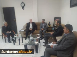 دیدار دکتر ریاست دانشگاه فرهنگیان استان با مدیر کل کمیته امداد امام خمینی (ره) کردستان 3