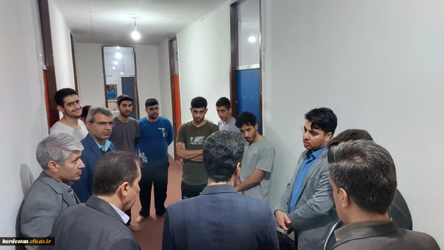 حضور مسئولان دانشگاه فرهنگیان استان کردستان در خوابگاه پردیس 6
