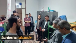 حضور مسئولان دانشگاه فرهنگیان استان کردستان در خوابگاه پردیس 7