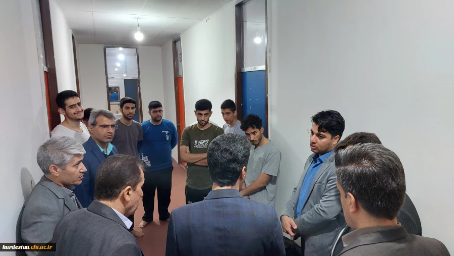 حضور مسئولان دانشگاه فرهنگیان استان کردستان در خوابگاه پردیس 3