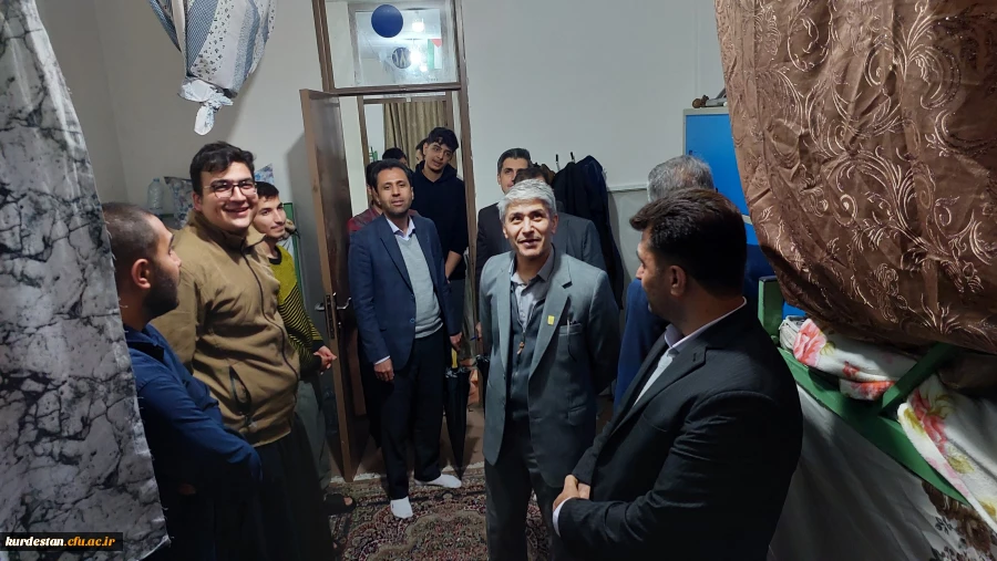 حضور مسئولان دانشگاه فرهنگیان استان کردستان در خوابگاه پردیس 9