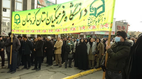حضور پرشور اساتید، کارکنان و دانشجومعلمان دانشگاه فرهنگیان استان کردستان در راهپیمایی 22 بهمن 11