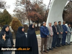 مراسم بدرقۀ دانشجومعلمان پردیس های استان برای اعزام به اردوی راهیان نور 5