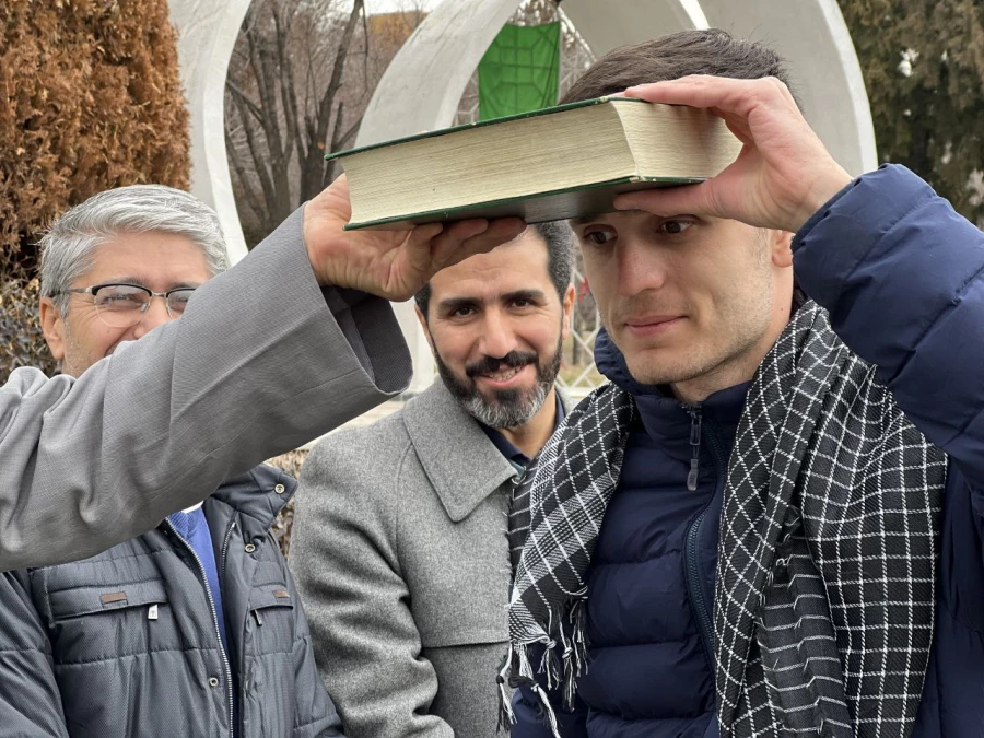 مراسم بدرقۀ دانشجومعلمان پردیس های استان برای اعزام به اردوی راهیان نور 7